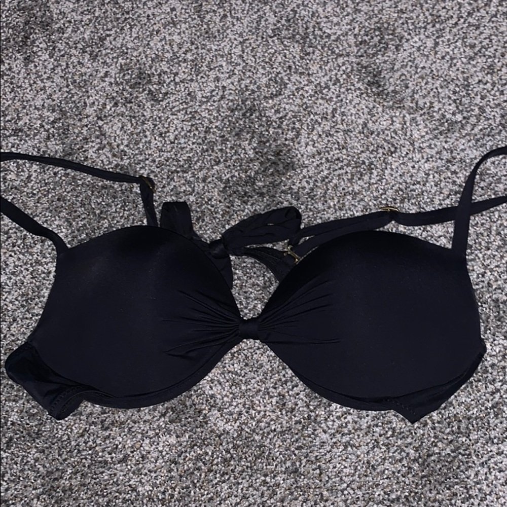 Basic black bathing suit top